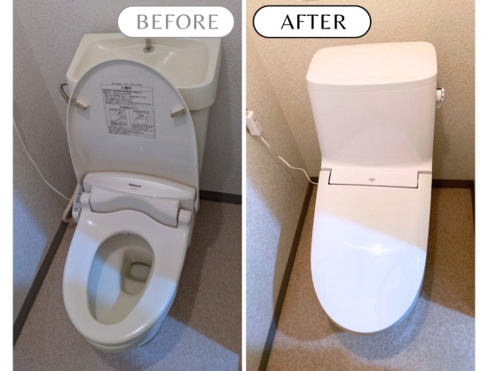 清潔感あふれるトイレリフォーム